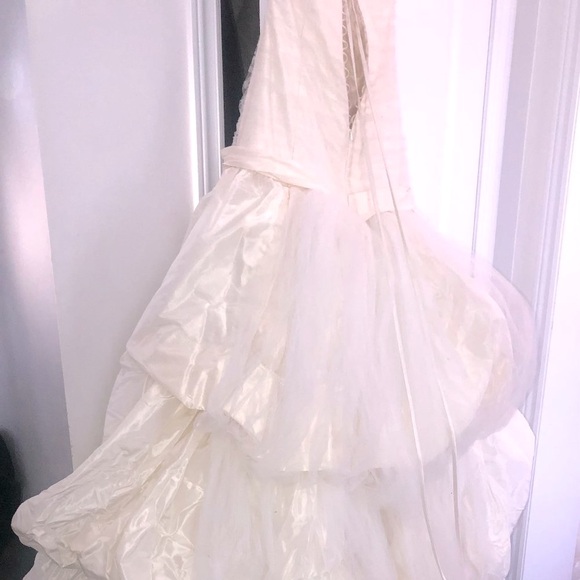 VINTAGE Gown!! American Designer Katerina Bocci Ballgown Crystal Corset US8-10 - Picture 5 of 5